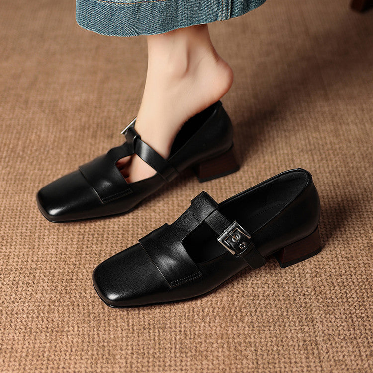 Veyra |  Leather Heels