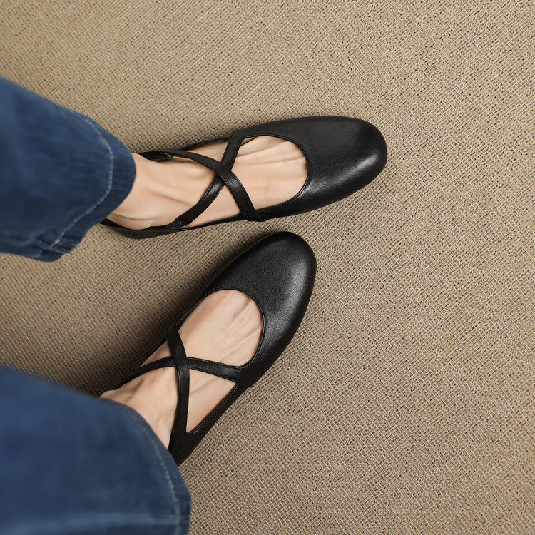 Zeor |  Leather Flats