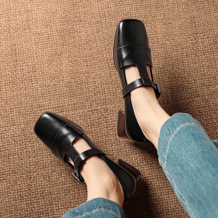 Veyra |  Leather Heels