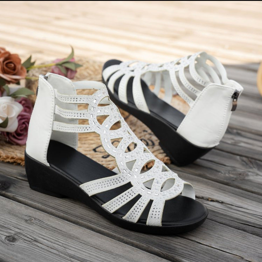 SANDALI CON ZEPPE CHIC DA DONNA