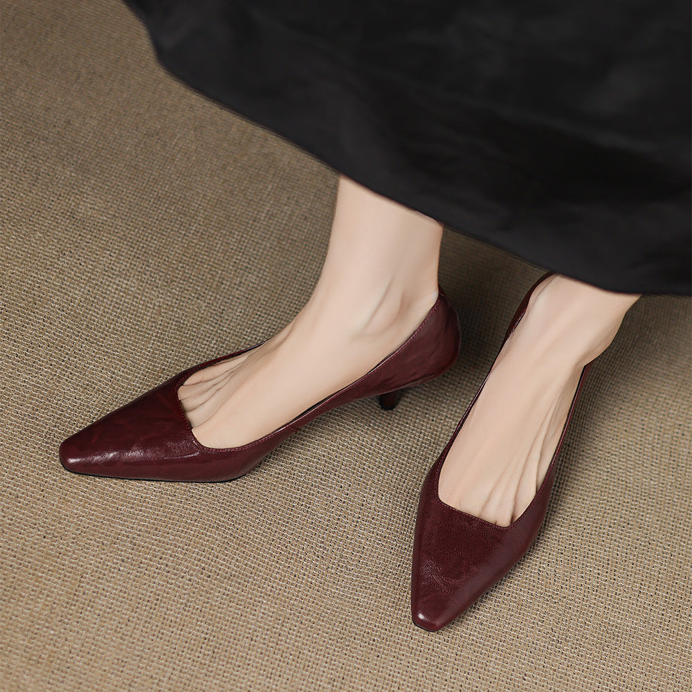 Zala |  Leather Heels