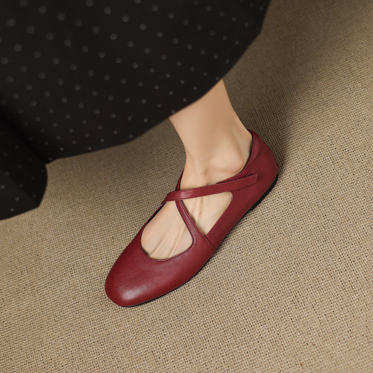 Zeor |  Leather Flats