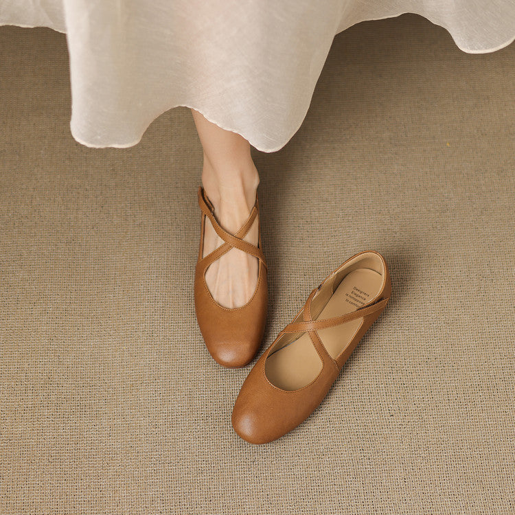 Zeor |  Leather Flats