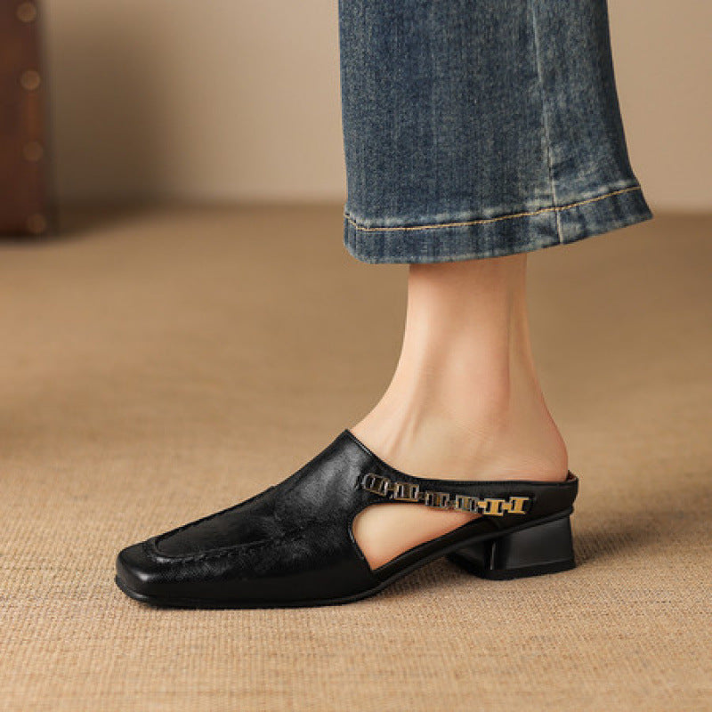 Vyla |  Leather Mules