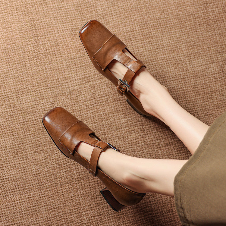 Veyra |  Leather Heels