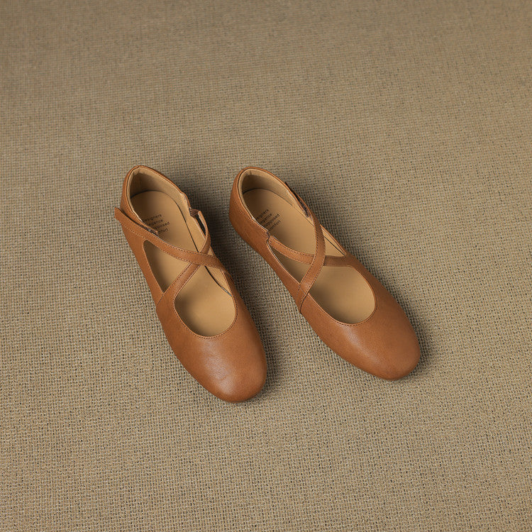 Zeor |  Leather Flats
