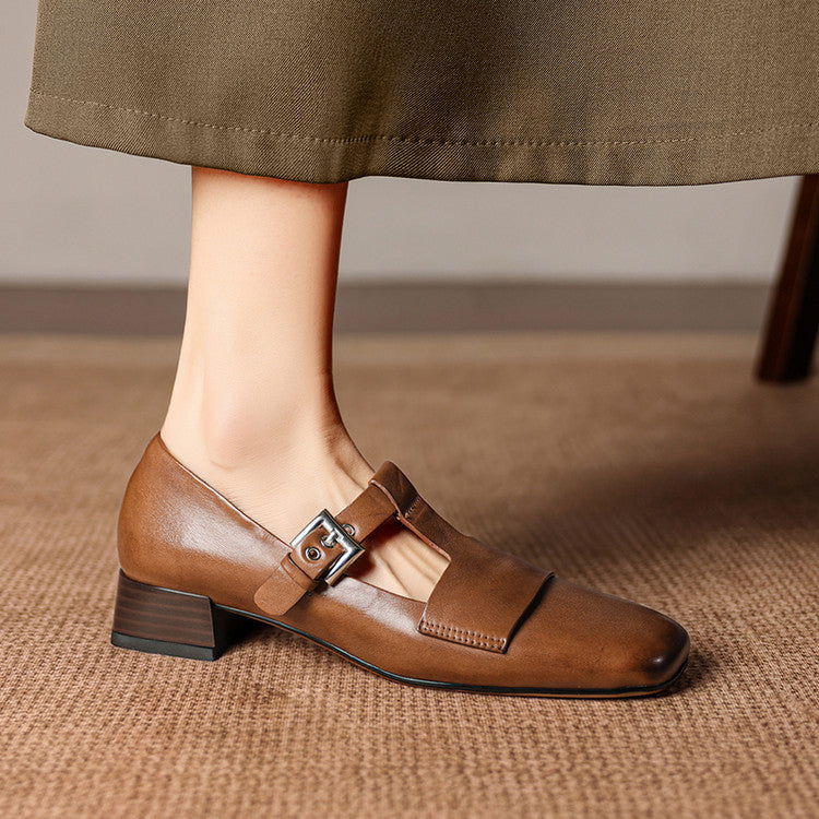 Veyra |  Leather Heels