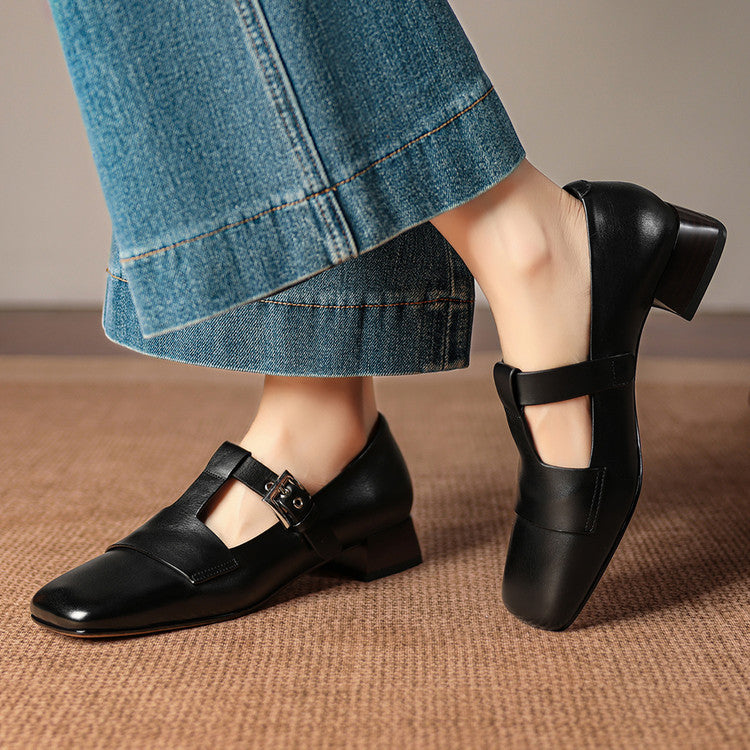 Veyra |  Leather Heels