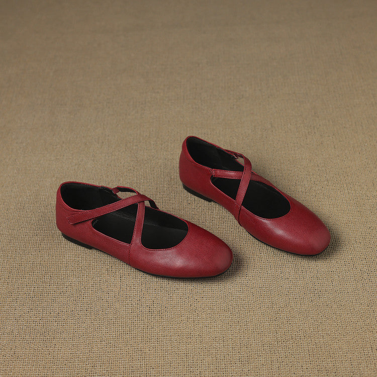 Zeor |  Leather Flats