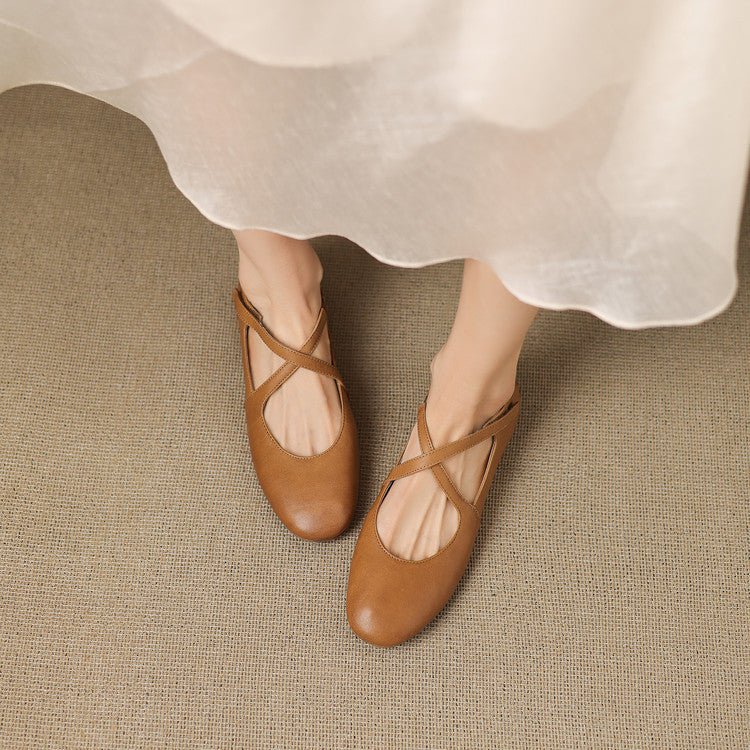 Zeor |  Leather Flats