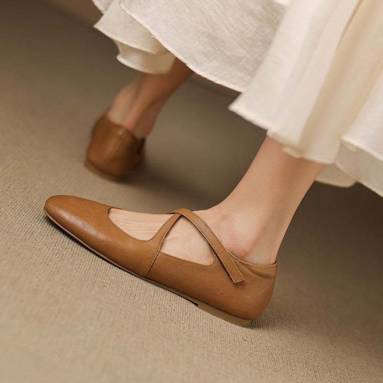 Zeor |  Leather Flats