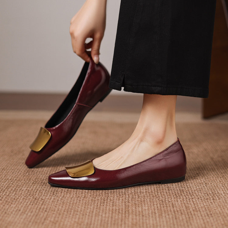 Lorea |  Leather Flats