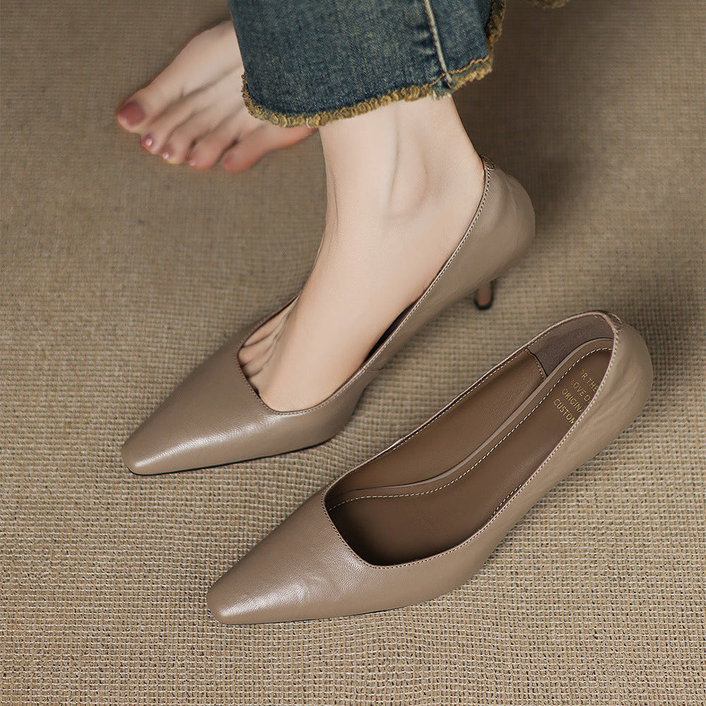 Zala |  Leather Heels