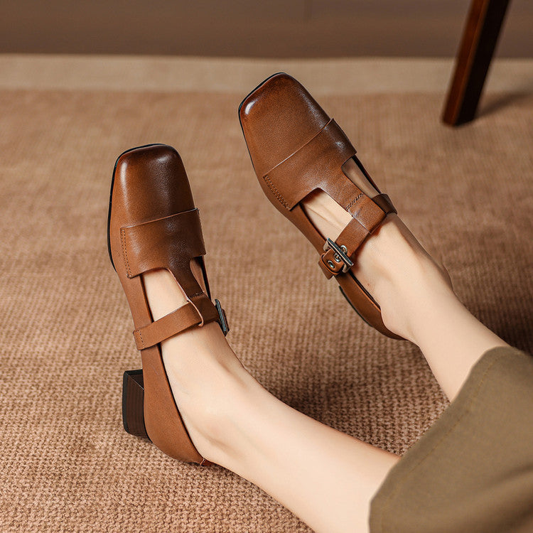 Veyra |  Leather Heels