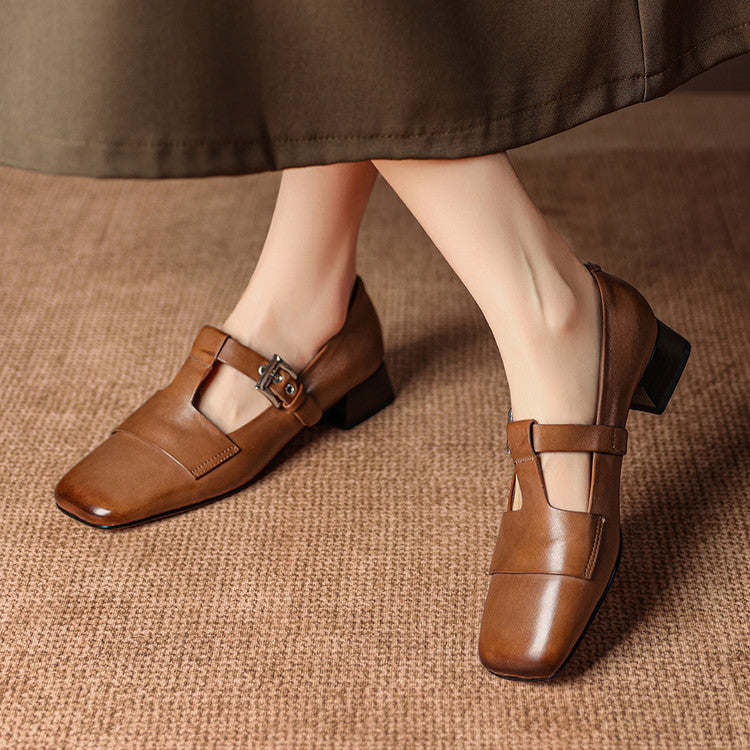 Veyra |  Leather Heels