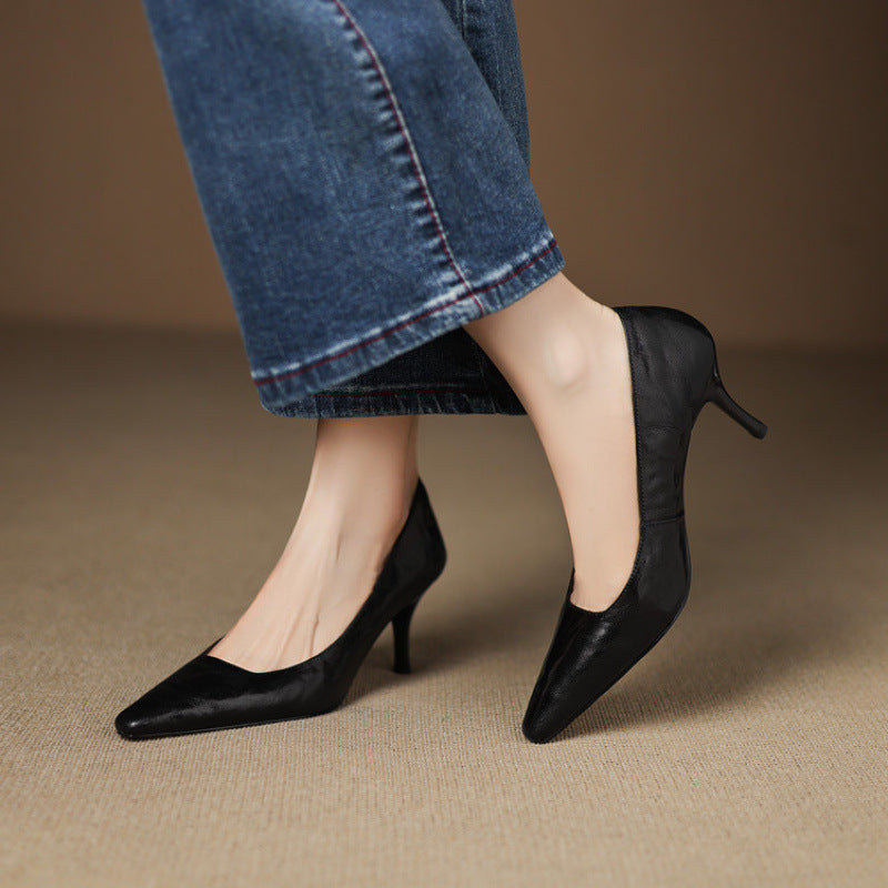 Zala |  Leather Heels