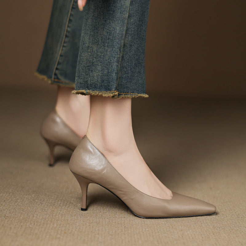 Zala |  Leather Heels