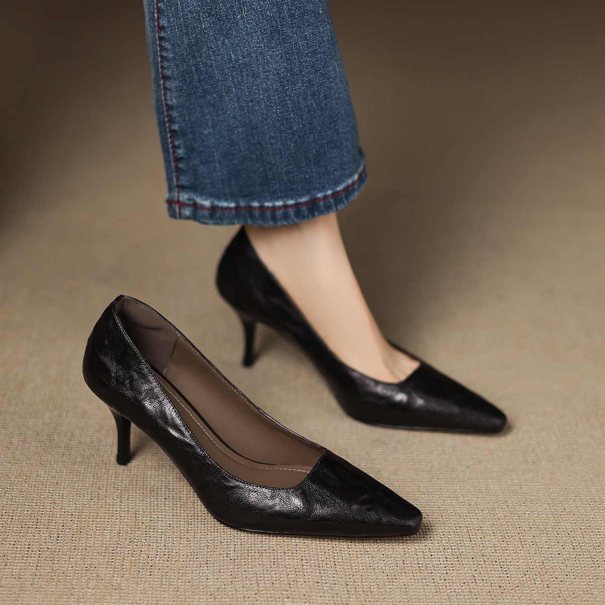 Zala |  Leather Heels