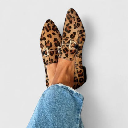 Nina | Mocassini con stampa leopardata