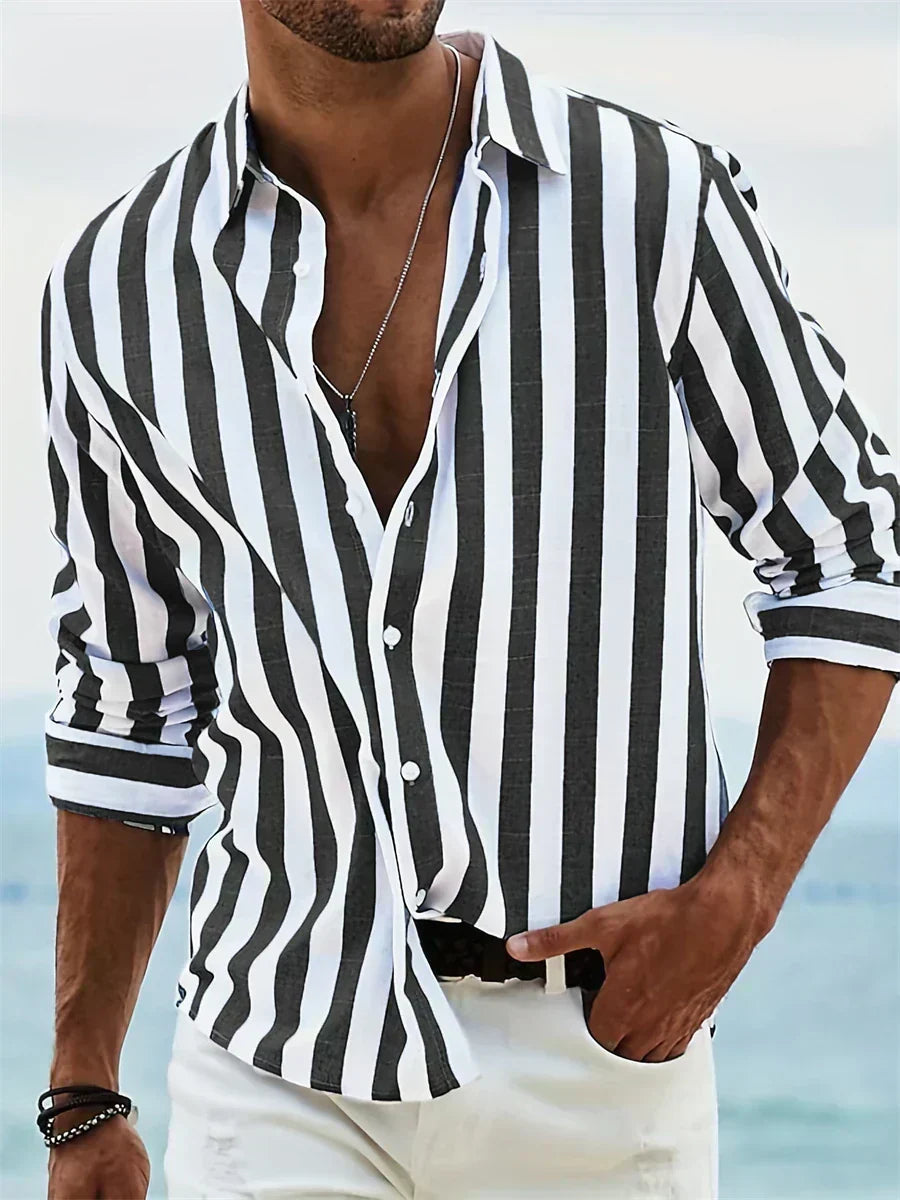Leblanc™ | Camicia a righe estiva leggera