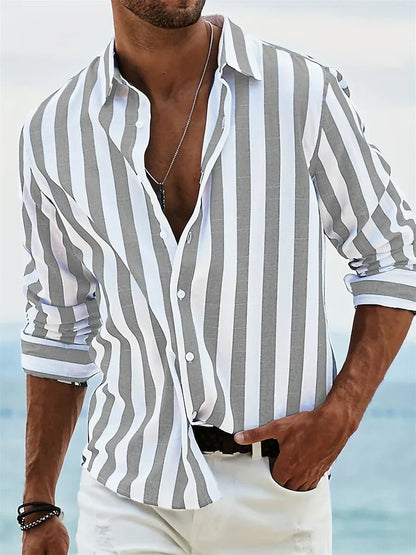 Leblanc™ | Camicia a righe estiva leggera