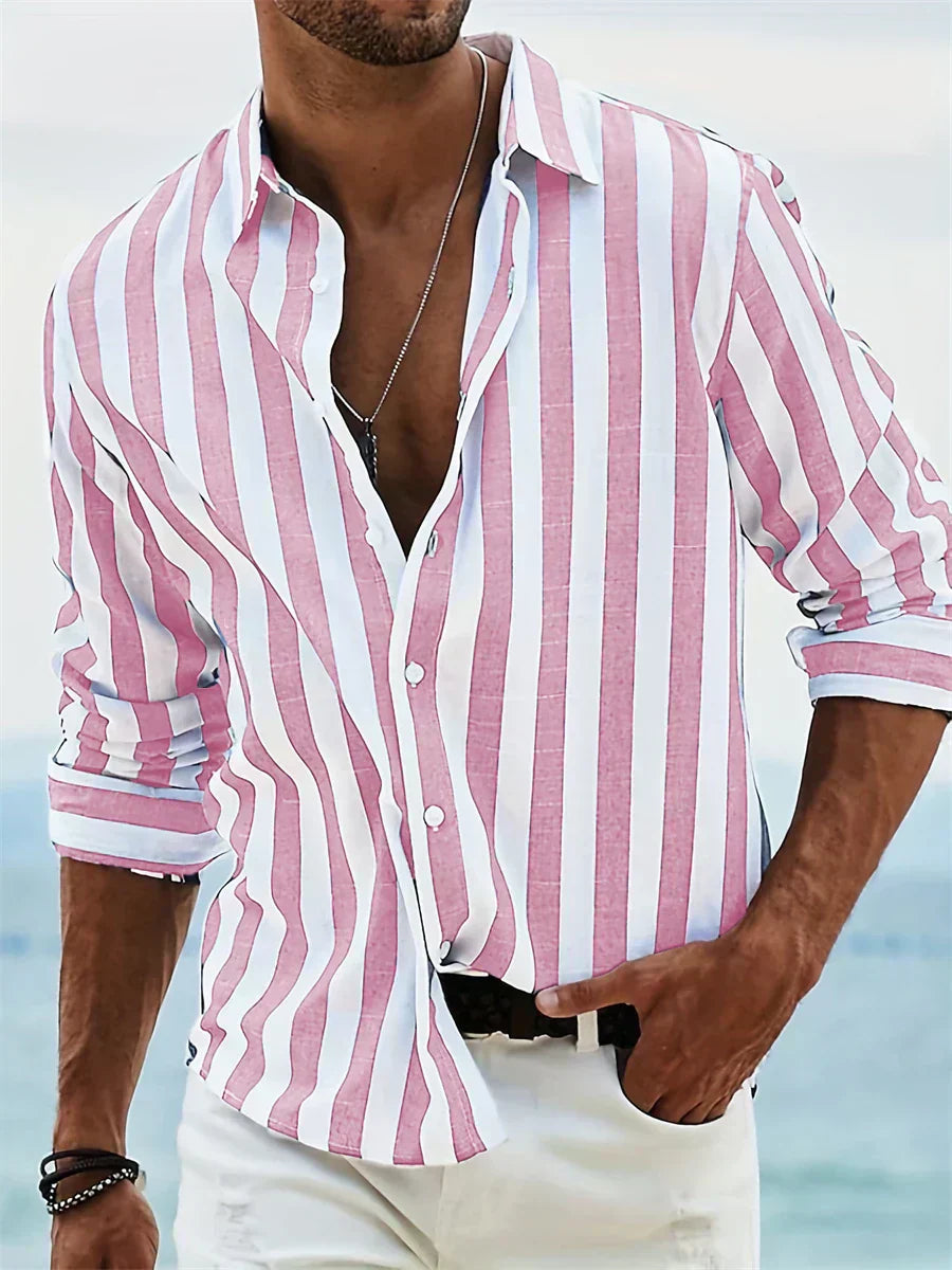 Leblanc™ | Camicia a righe estiva leggera