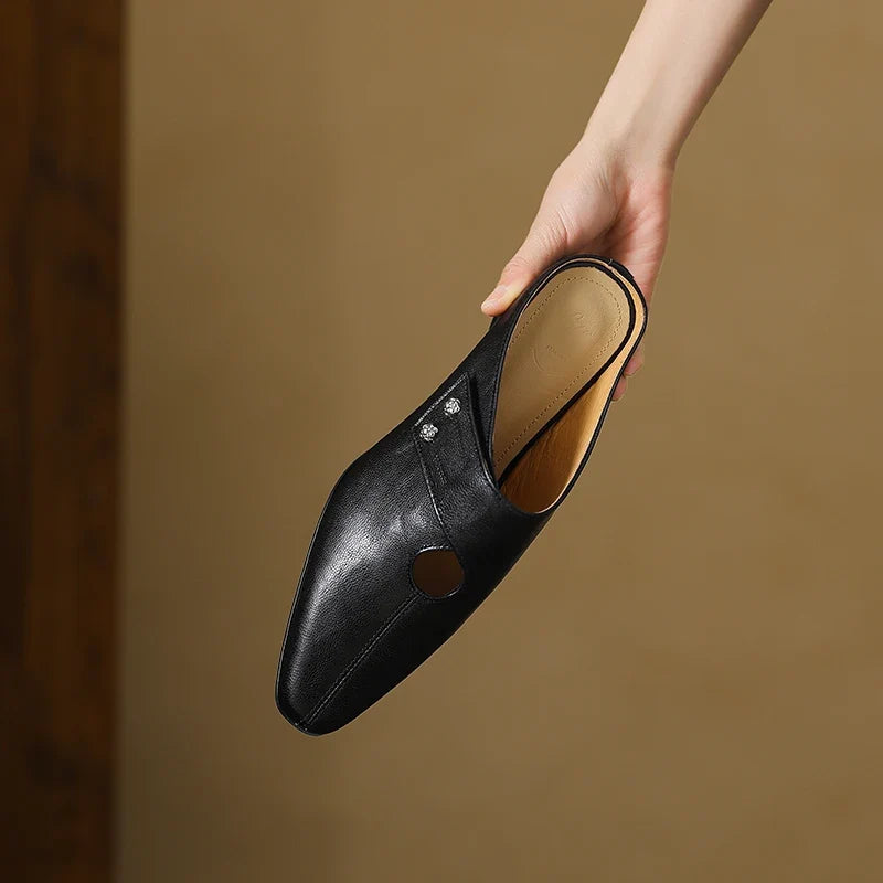 Olga |  Leather Mules