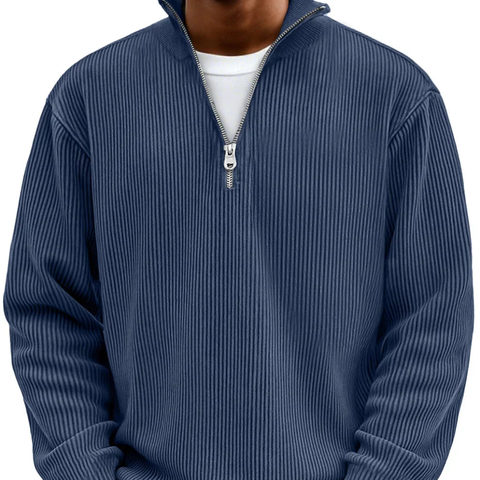 Jan | long-sleeved half-zip sweater
