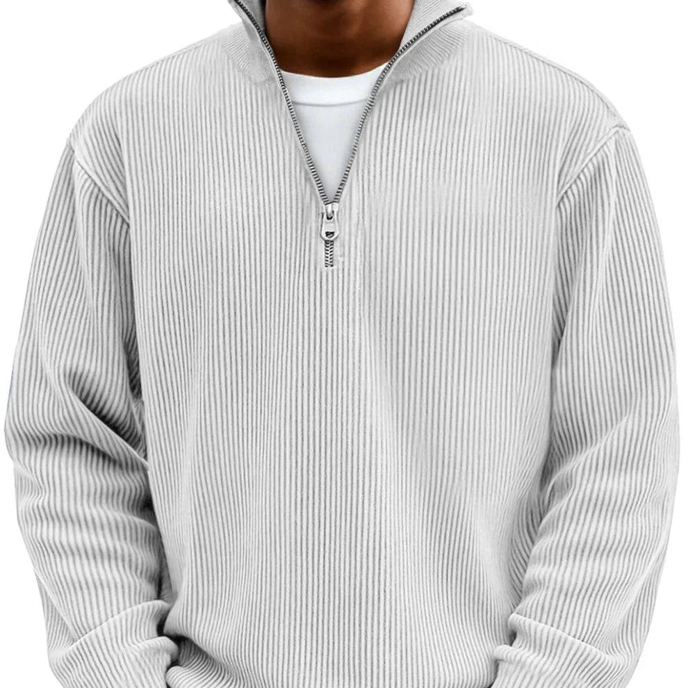 Jan | long-sleeved half-zip sweater