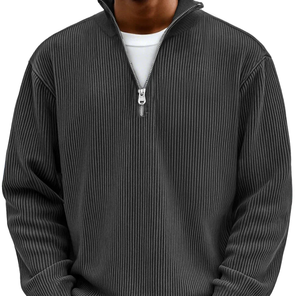 Jan | long-sleeved half-zip sweater