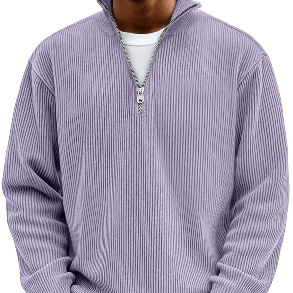 Jan | long-sleeved half-zip sweater
