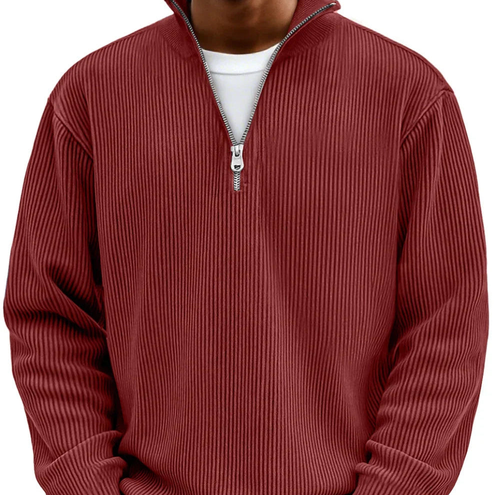 Jan | long-sleeved half-zip sweater