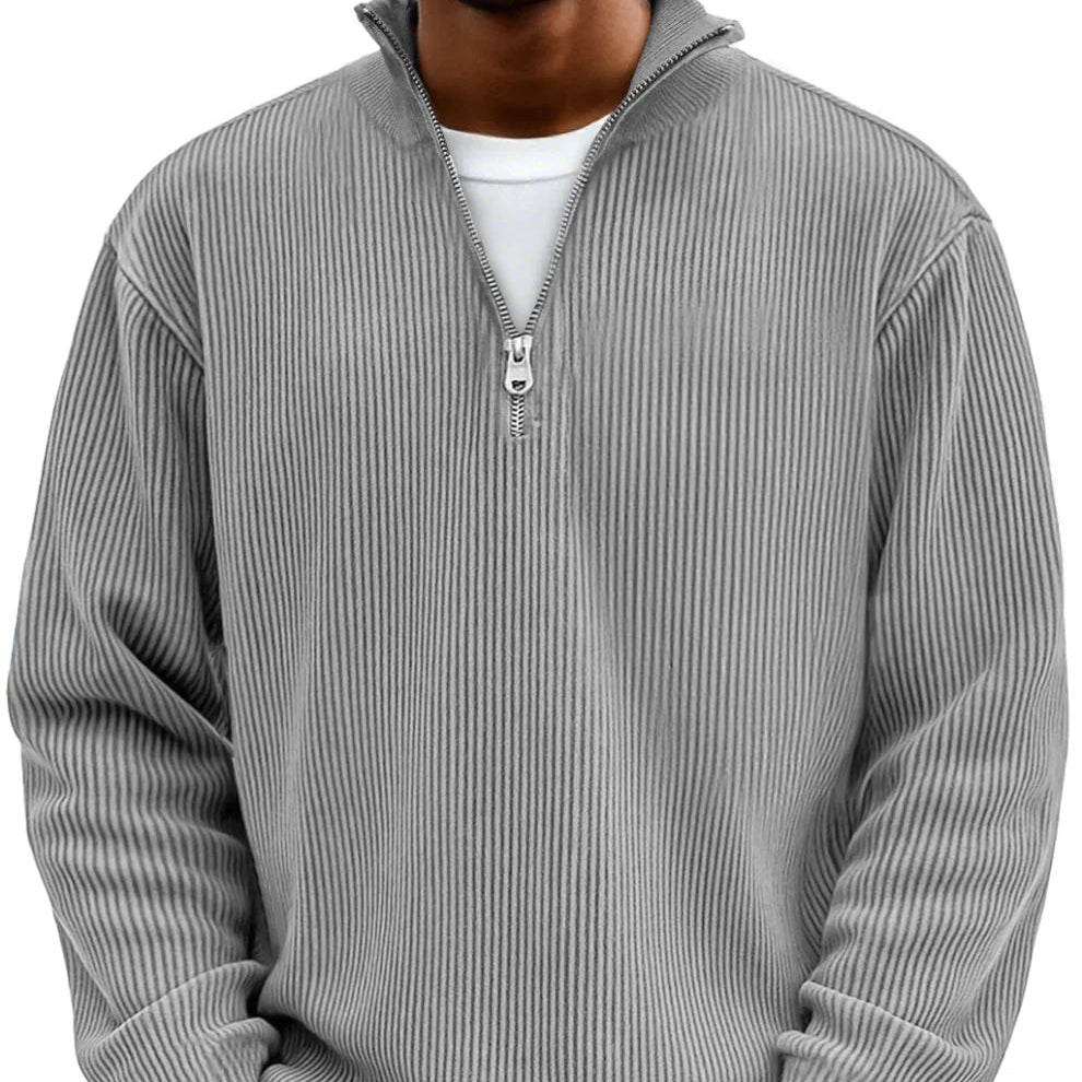 Jan | long-sleeved half-zip sweater