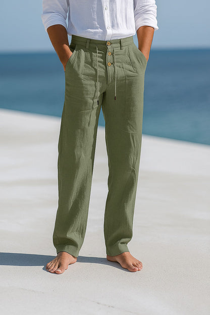 MATTEO | PANTALONI ESTIVI IN LINO LEGGERO