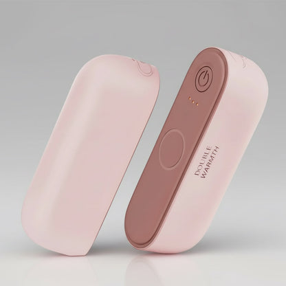 pink novana hand warmers in standing position