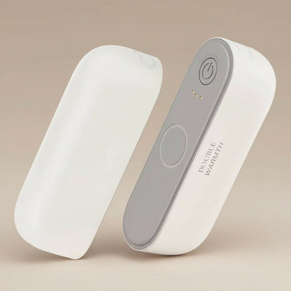 white novana hand warmers in standing position