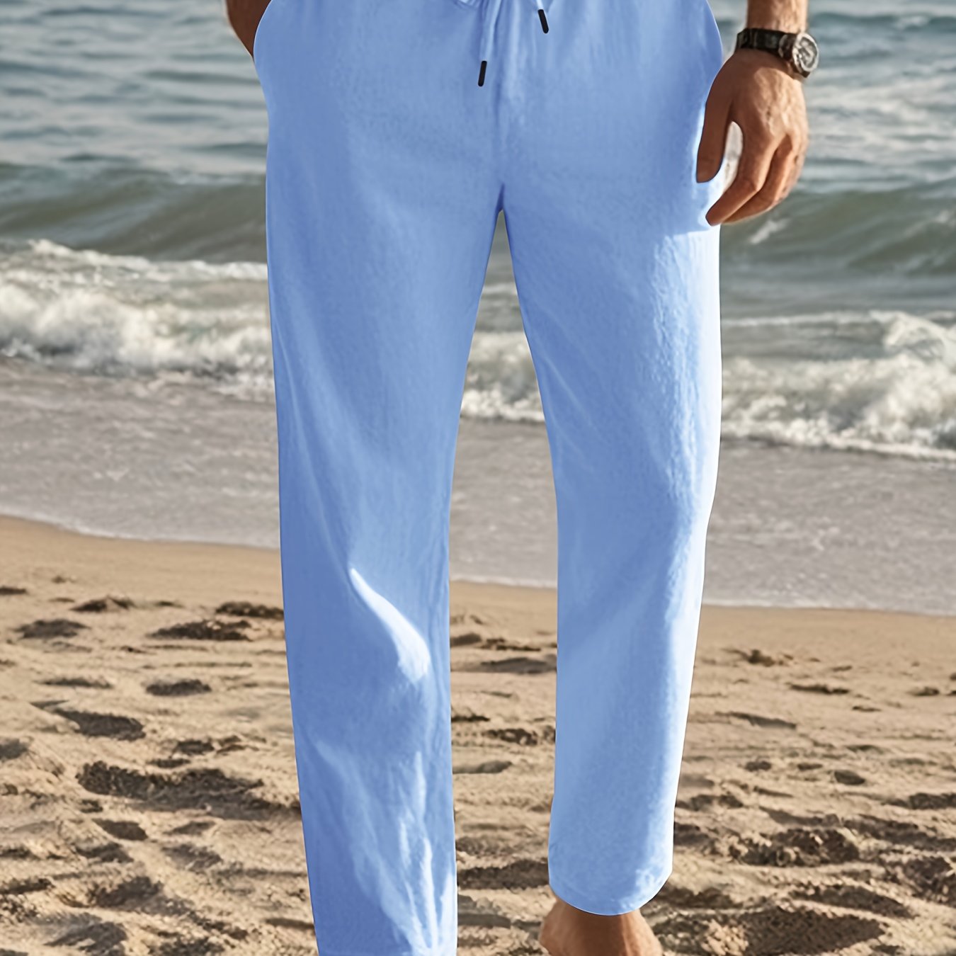 Pantaloni Di Lino Da Uomo