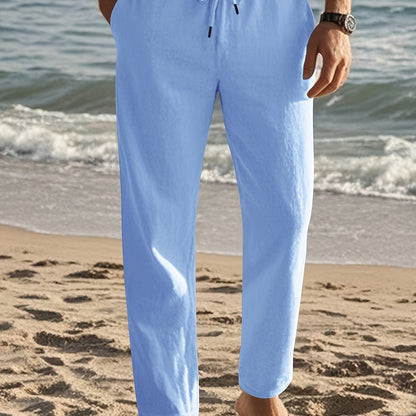 Pantaloni Di Lino Da Uomo
