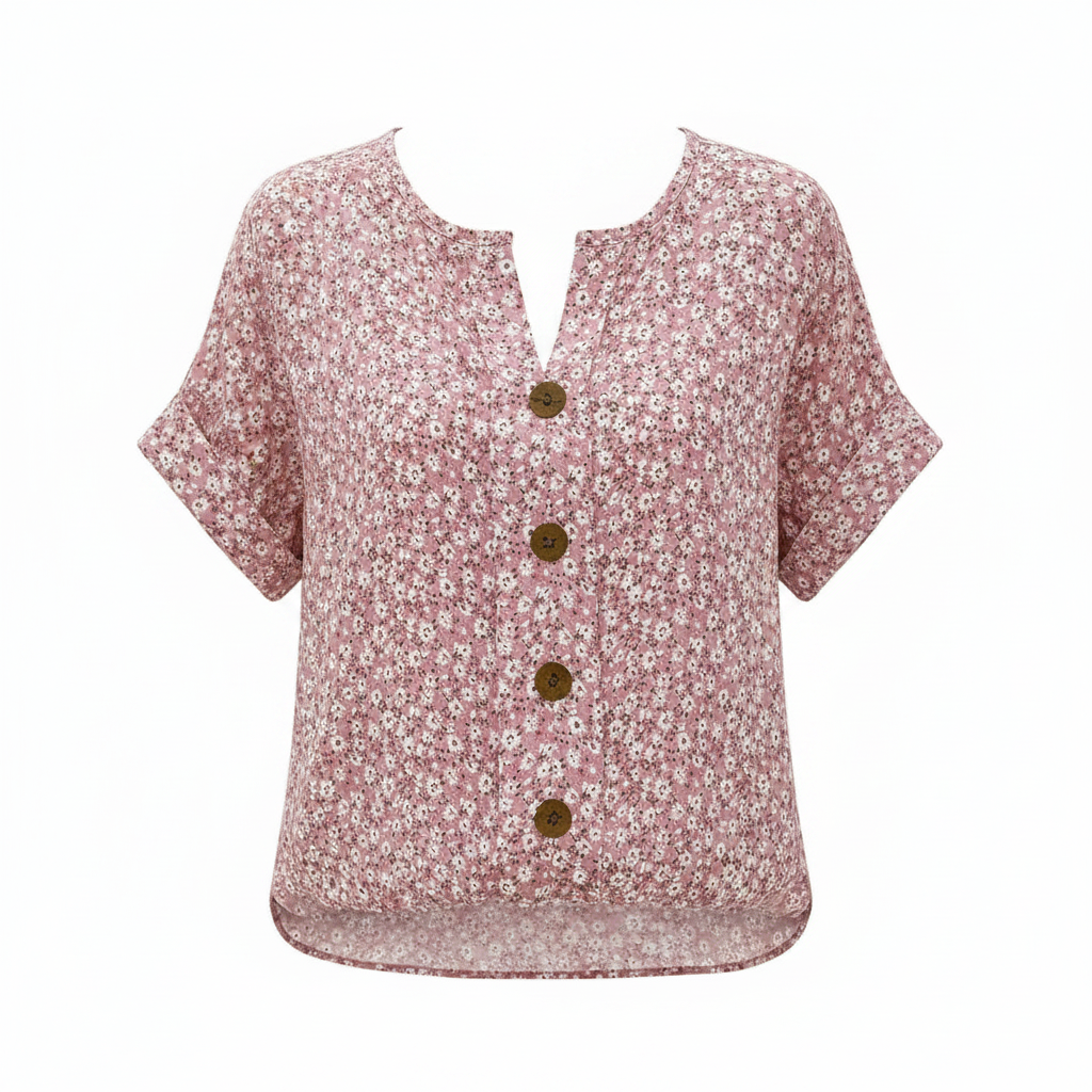 ELEGANTE CAMICETTA FLOREALE DA DONNA