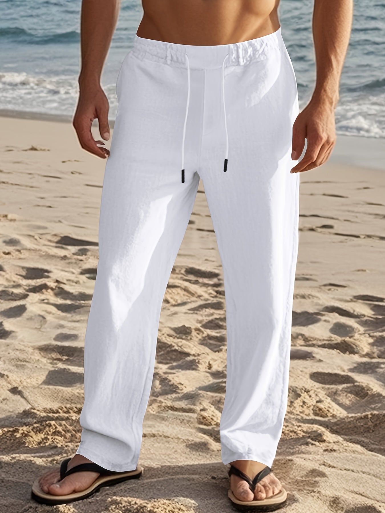 Pantaloni Di Lino Da Uomo