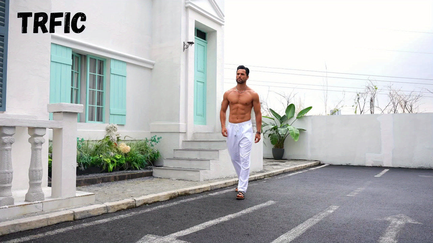 Pantaloni Di Lino Da Uomo