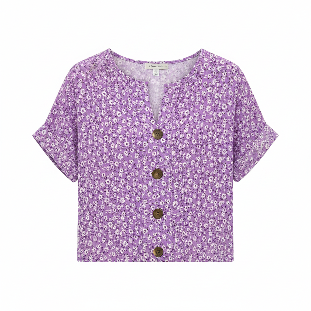 ELEGANTE CAMICETTA FLOREALE DA DONNA