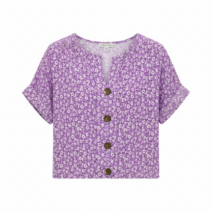ELEGANTE CAMICETTA FLOREALE DA DONNA