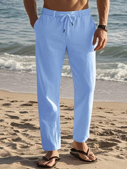 Pantaloni Di Lino Da Uomo