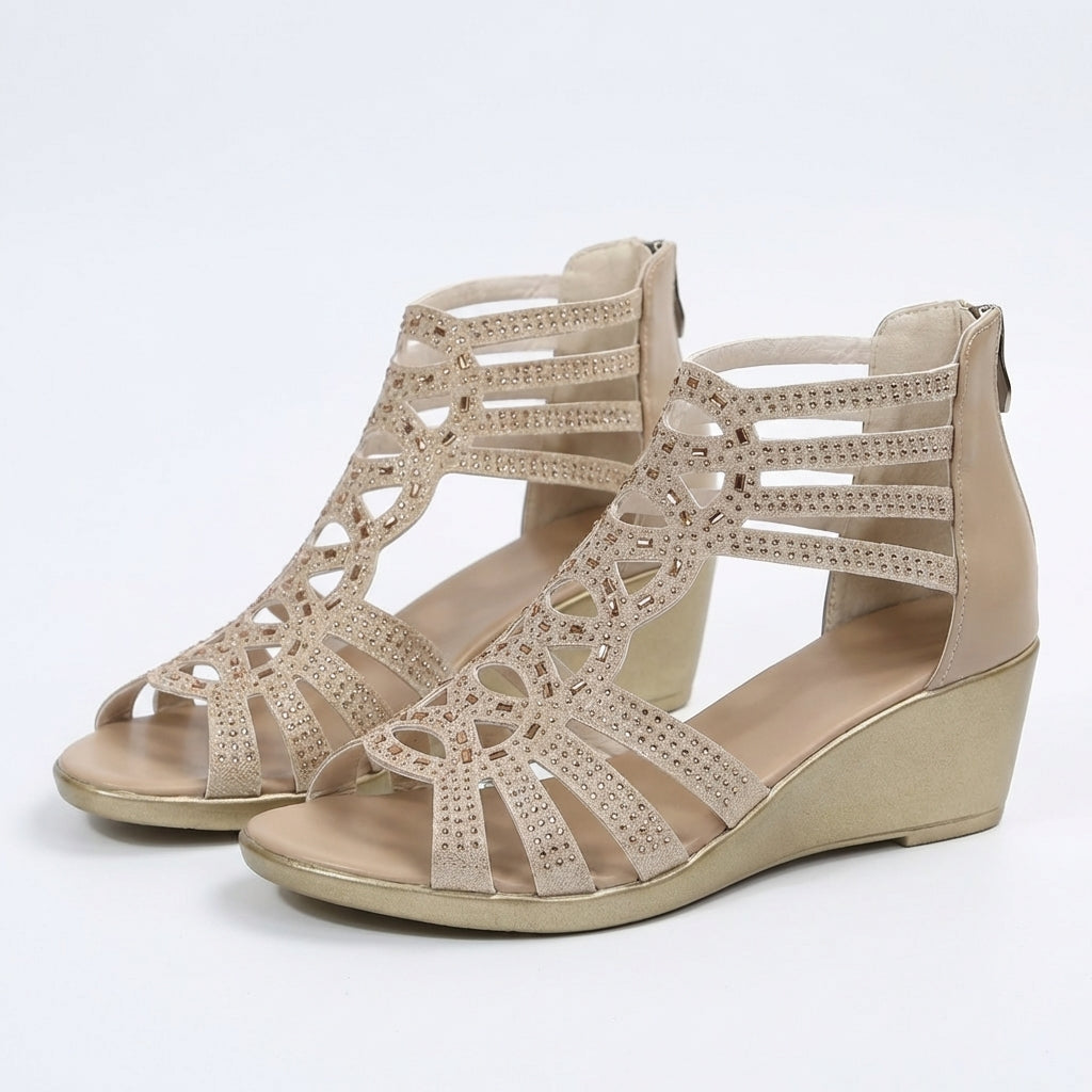 SANDALI CON ZEPPE CHIC DA DONNA