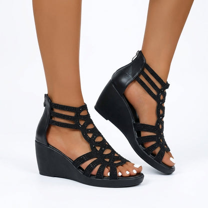 SANDALI CON ZEPPE CHIC DA DONNA