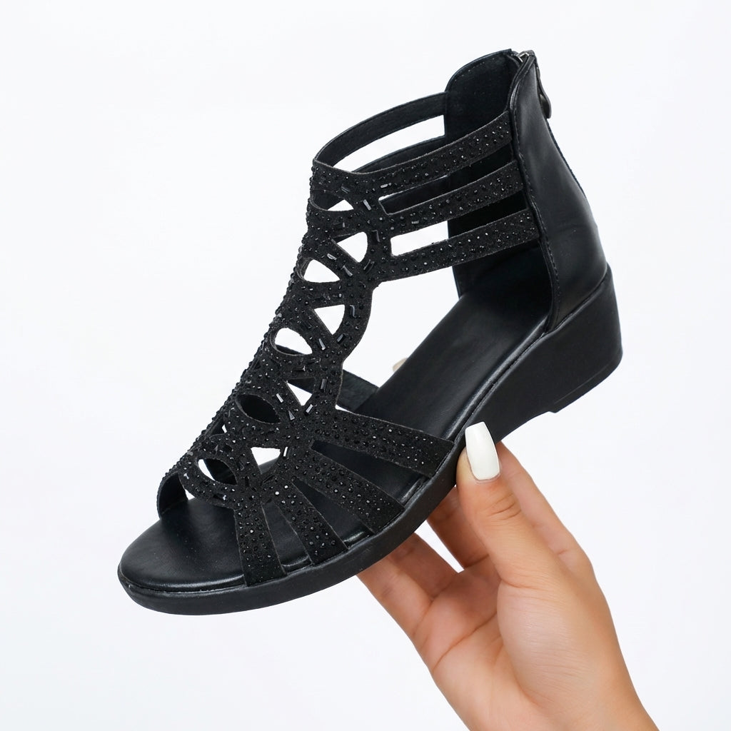 SANDALI CON ZEPPE CHIC DA DONNA