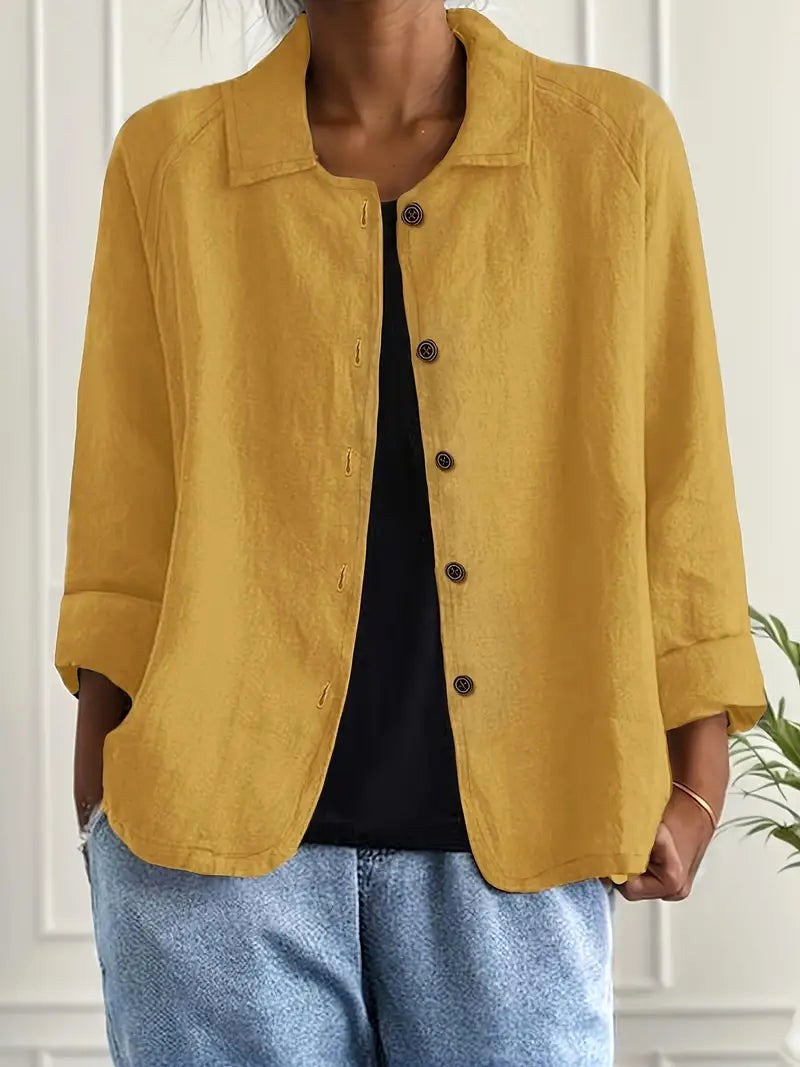 Harlow | Giacca-camicia rilassata con bottoni sul davanti