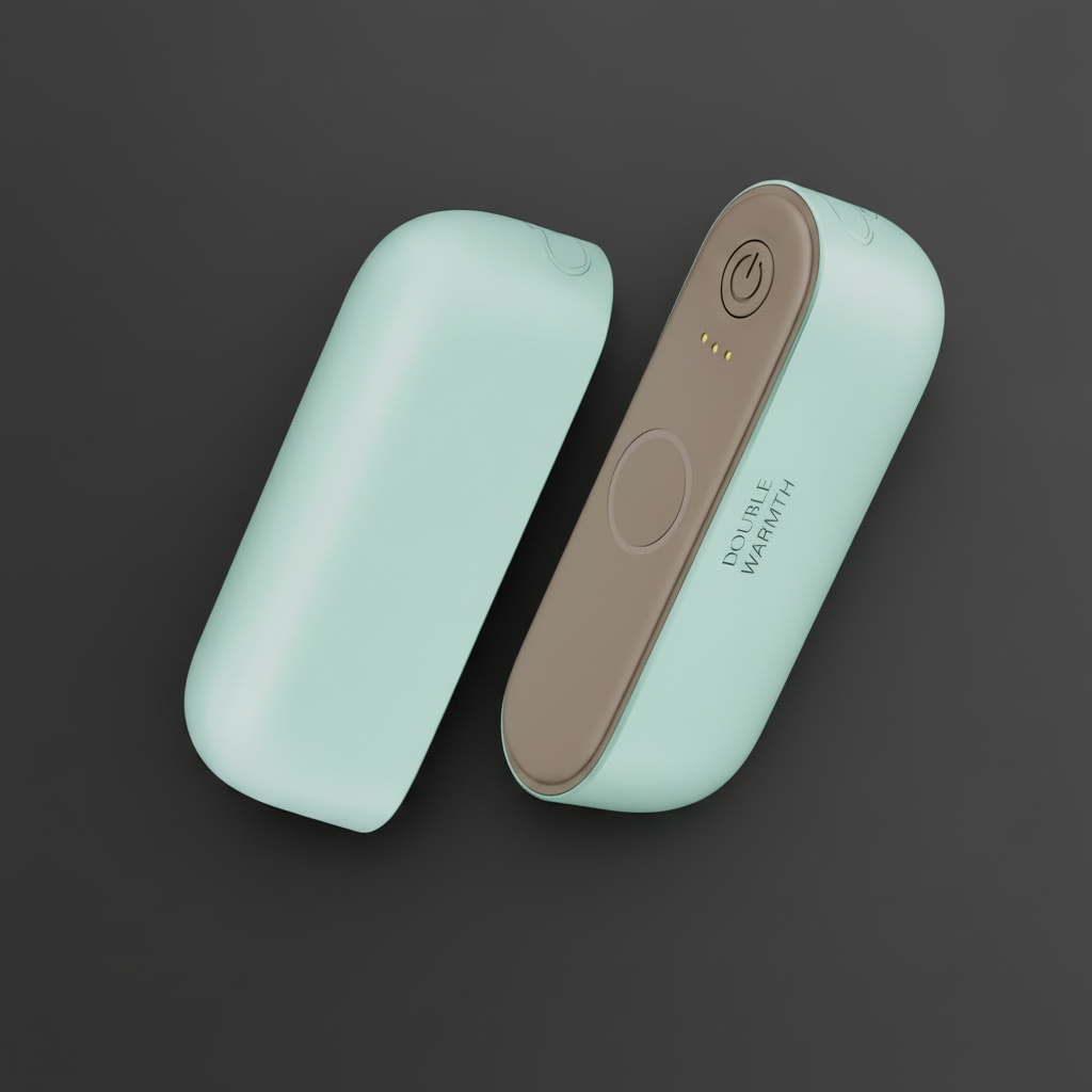 green novana hand warmers in standing position