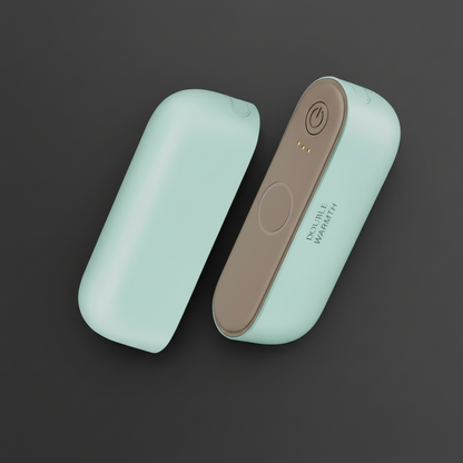 green novana hand warmers in standing position